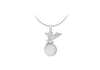 Sterling Silver Ball Cherub Pendant