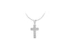 SILVER RHO Zirconia  Cross Pendant