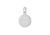 Sterling Silver Zirconia  12mm x 18.5mm Aries Constellation  Disc Pendant