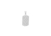 Sterling Silver 12.8mm x 28mm Diamond Cut Dog Tag Pendant