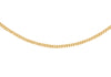 Sterling Silver Yellow Gold Plated 25 Panza Curb Chain