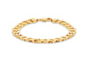 Sterling Silver Gold Plated Curb Bracelet