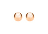 Sterling Silver Rose Gold Plated 6mm Ball Stud Earrings
