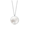 Sterling Silver Round Mother of Pearl Pendant
