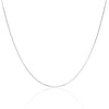 18ct White Gold Round Snake Chain