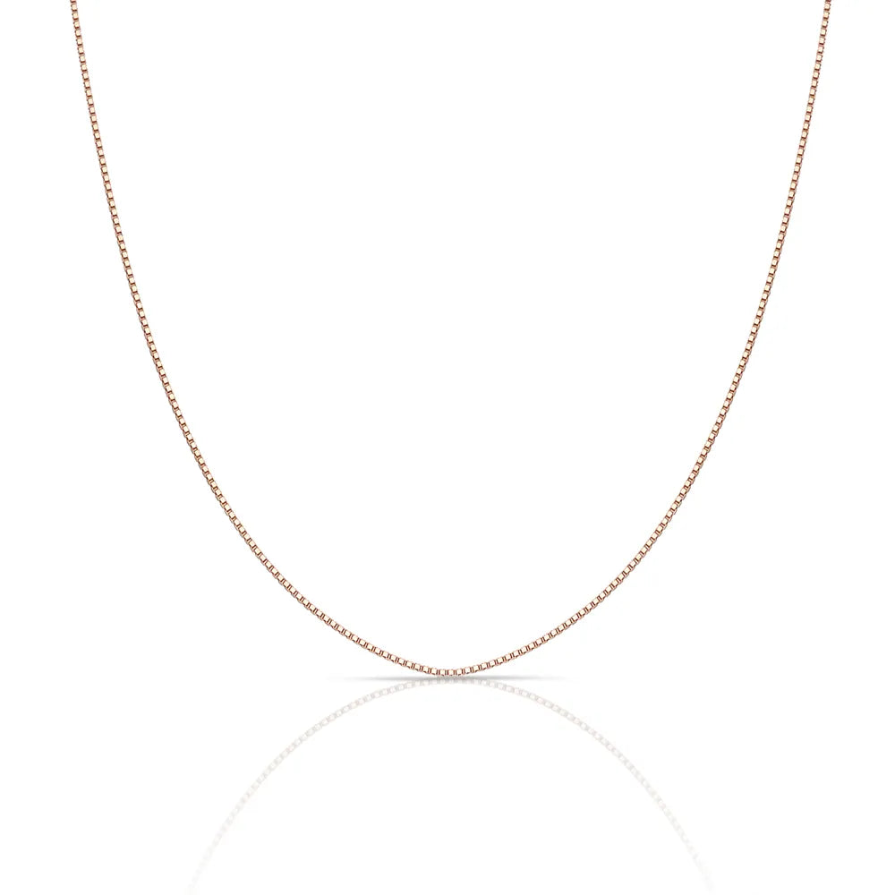 9ct Rose Gold 12 Venetian Box Chain