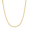 9ct Gold Mini Squares Byzantine Chain Necklace