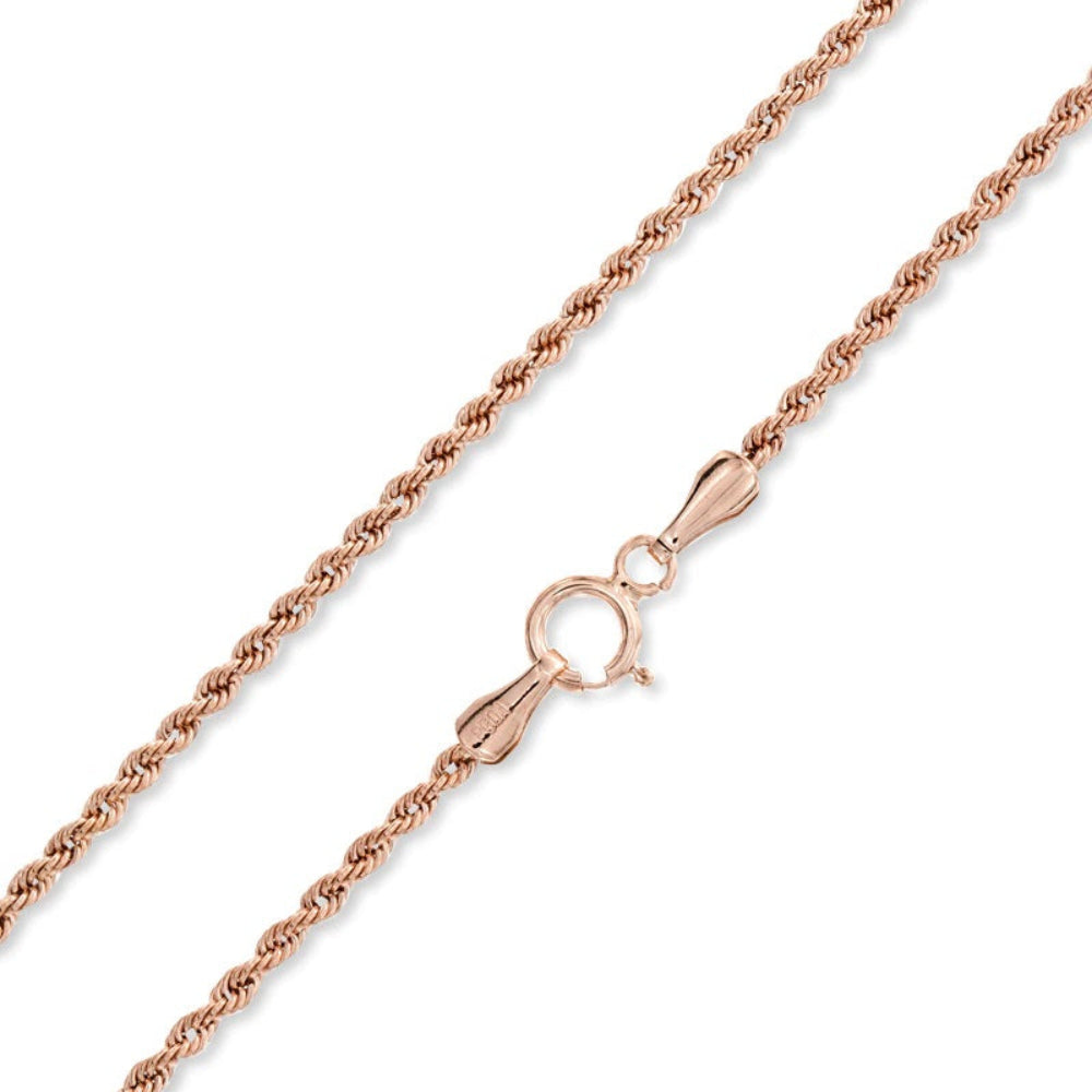 9ct Rose Gold Rope Chain