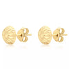9ct Yellow Gold 10mm Diamond Cut Half Ball Stud Earrings