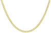 9ct Yellow Gold 140 Diamond Cut Motif Flat Curb Chain