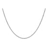 9ct White Gold Hollow Rope Chain