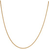 18ct Yellow Gold 30 Adjustable Slim Diamond Cut Curb Chain