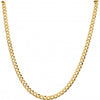 9ct Yellow Gold 190 Diamond Cut Flat Curb Chain