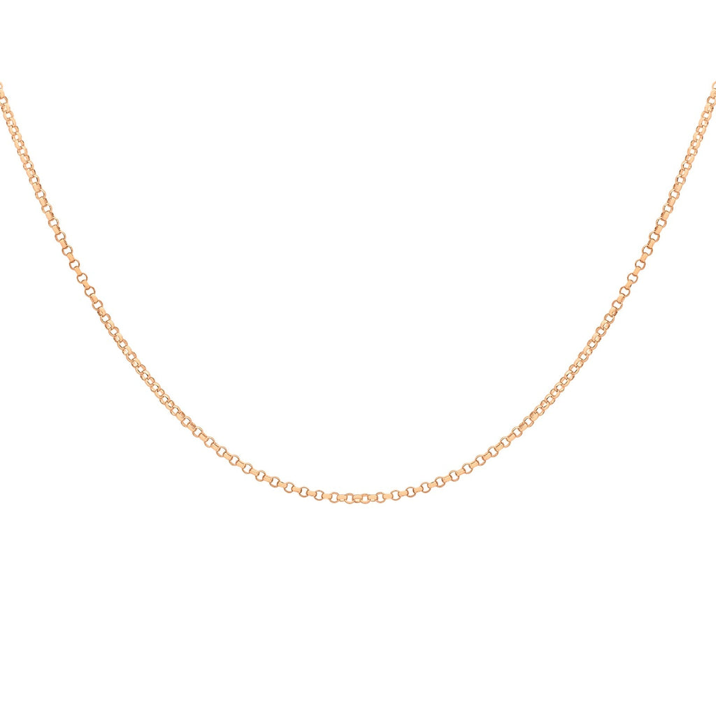 18ct Rose Gold 45 Round Belcher Chain