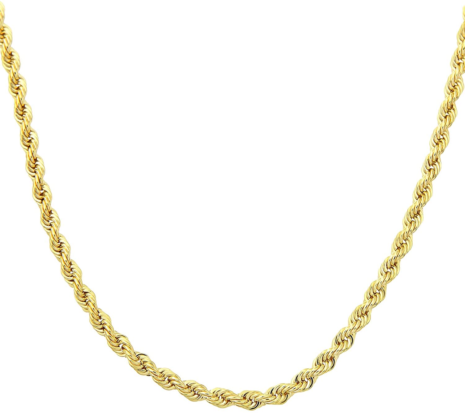 9ct Yellow Gold 50 Diamond Cut Rope Chain