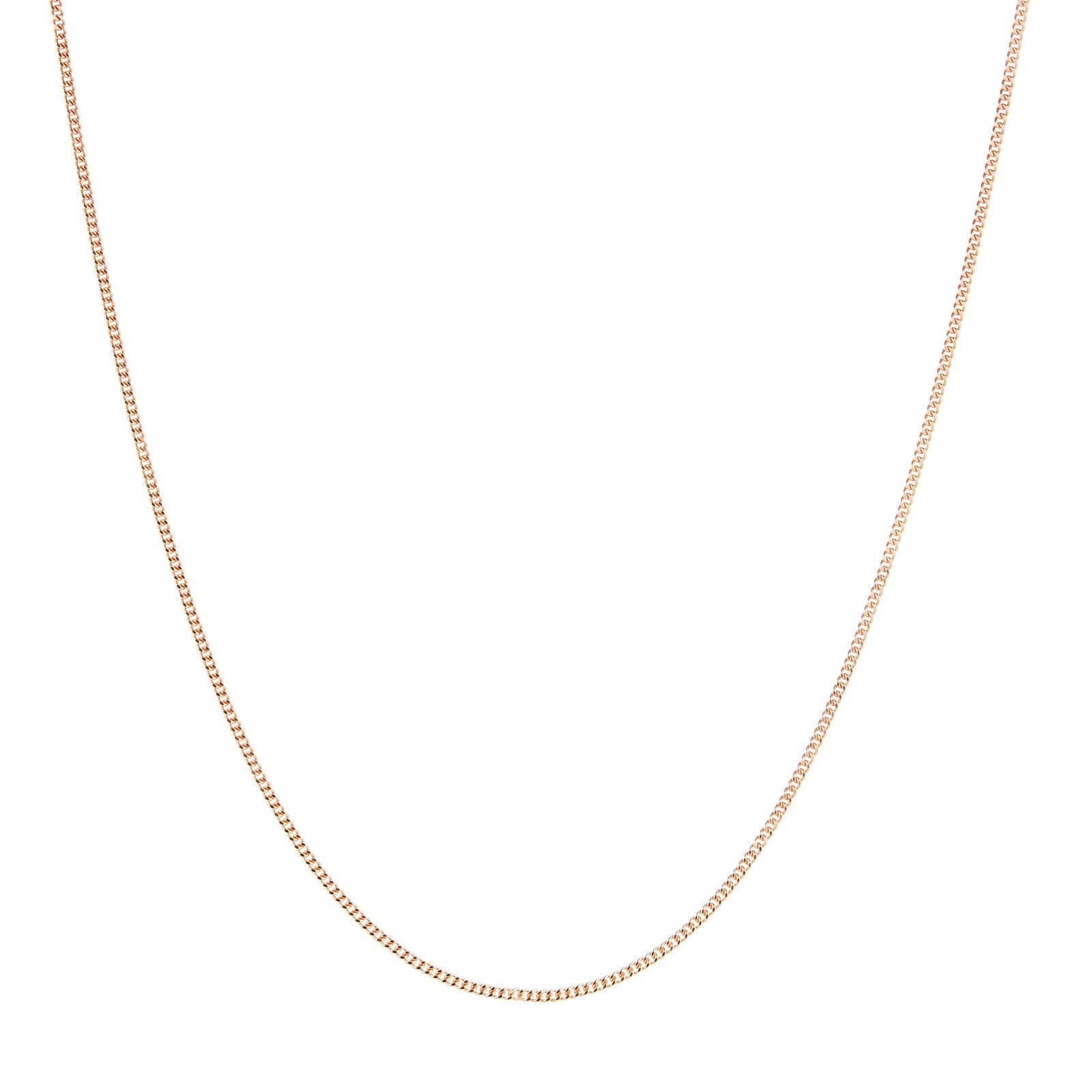 9ct Rose Gold 30 Adjustable Curb Chain