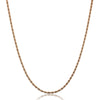 9ct Rose Gold Rope Chain