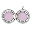 Sterling Silver Rhodium Plated Round 'Tree of Life' Locket Pendant