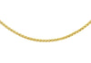 18ct Yellow Gold Spiga Adjustable Slim Slider Chain