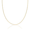 18ct Yellow Gold Diamond Cut Curb Chain