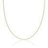 18ct Yellow Gold 40 Diamond Cut Curb Chain
