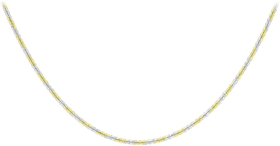 9ct 2-Colour Gold Twisted Chain