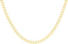 9ct Yellow Gold 140 Diamond Cut Flat Square Curb Chain